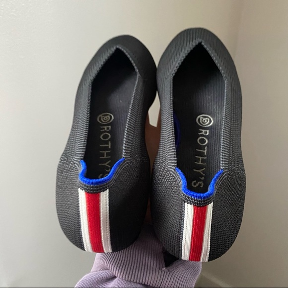 Rothy’s Black Round Toe Black Slip On Flats 7.5 - Picture 6 of 8